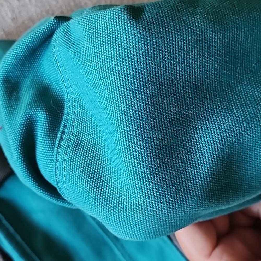 Duluth Trading Co Teal Canvas Tote Bag Work Travel - Picture 12 of 12